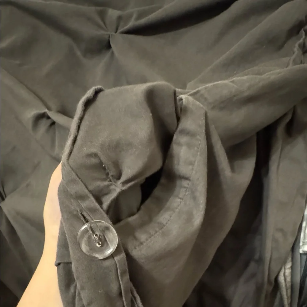 Dark Brown Textured Duvet Cover